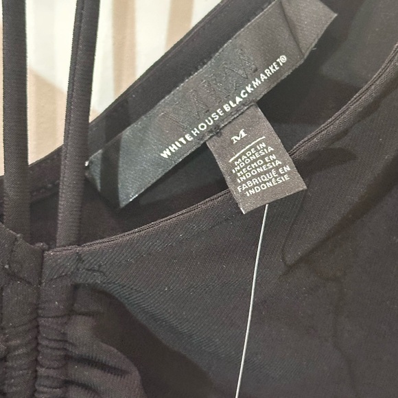 Black WHBM ruched top NWT - Picture 6 of 7
